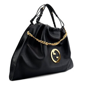 Gucci Blondie – Borsa Tote grande in pelle con dettaglio a catena